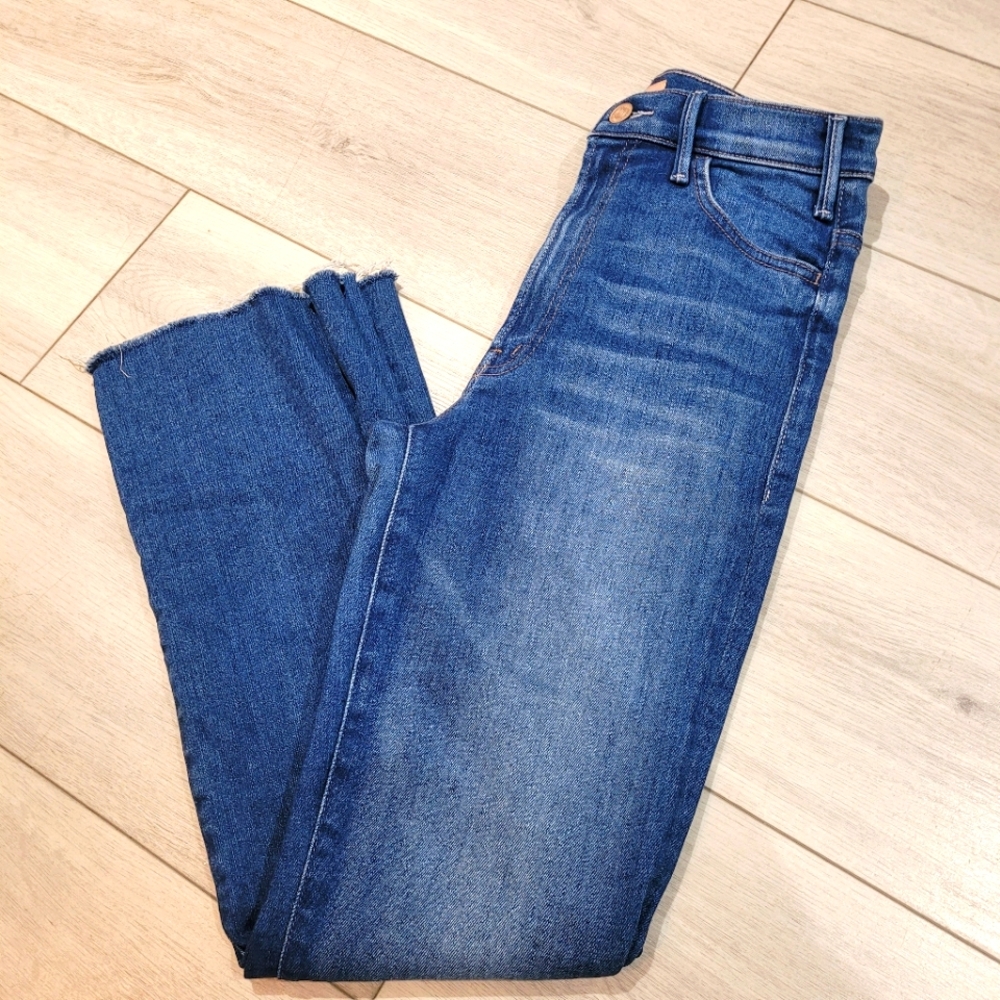 MOTHER Blue Ankle & Cropped Jeans